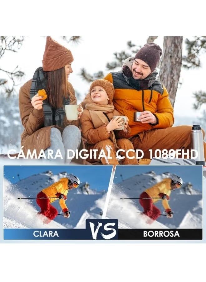 ZONBON Digital Camera, 4k Kids Camera 16 LED Filling Lights Point and Shoot Digital Camera with 32GB SD Card, Small Compact Camera for Kids Boys Girls. - Image 3